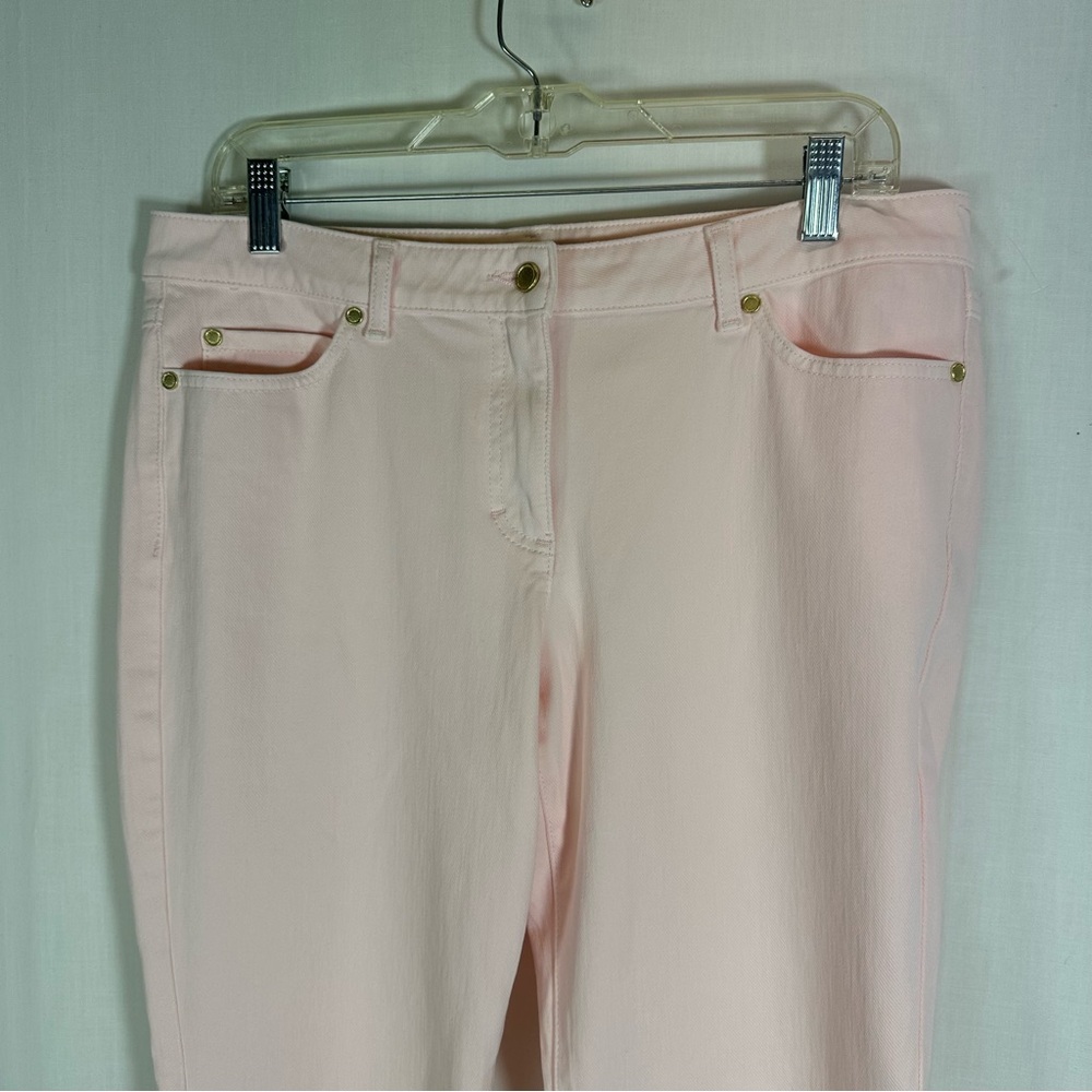 J. McLaughlin ⭐️  Light Pink Straight Leg Jeans Sz 12 - Picture 2 of 8